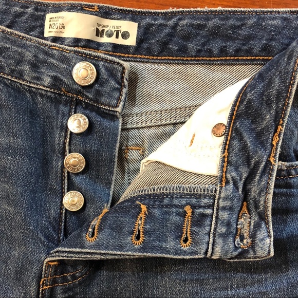 SOLD Topshop Petite Moto High Rise Jeans - Picture 4 of 6